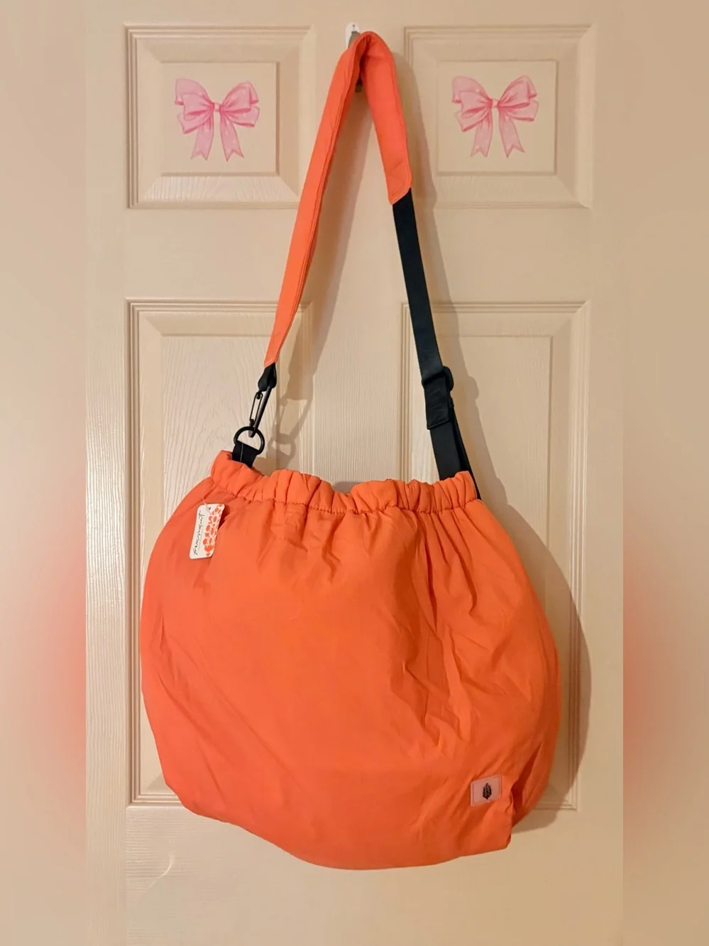 FP MOVEMENT Free People Rest Day Carryall Bag Flame Orange/Salmon/Coral NWT